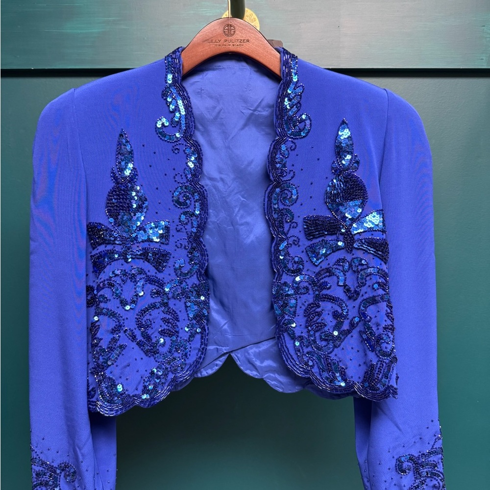 VINTAGE Sequin Embellished Bolero Jacket